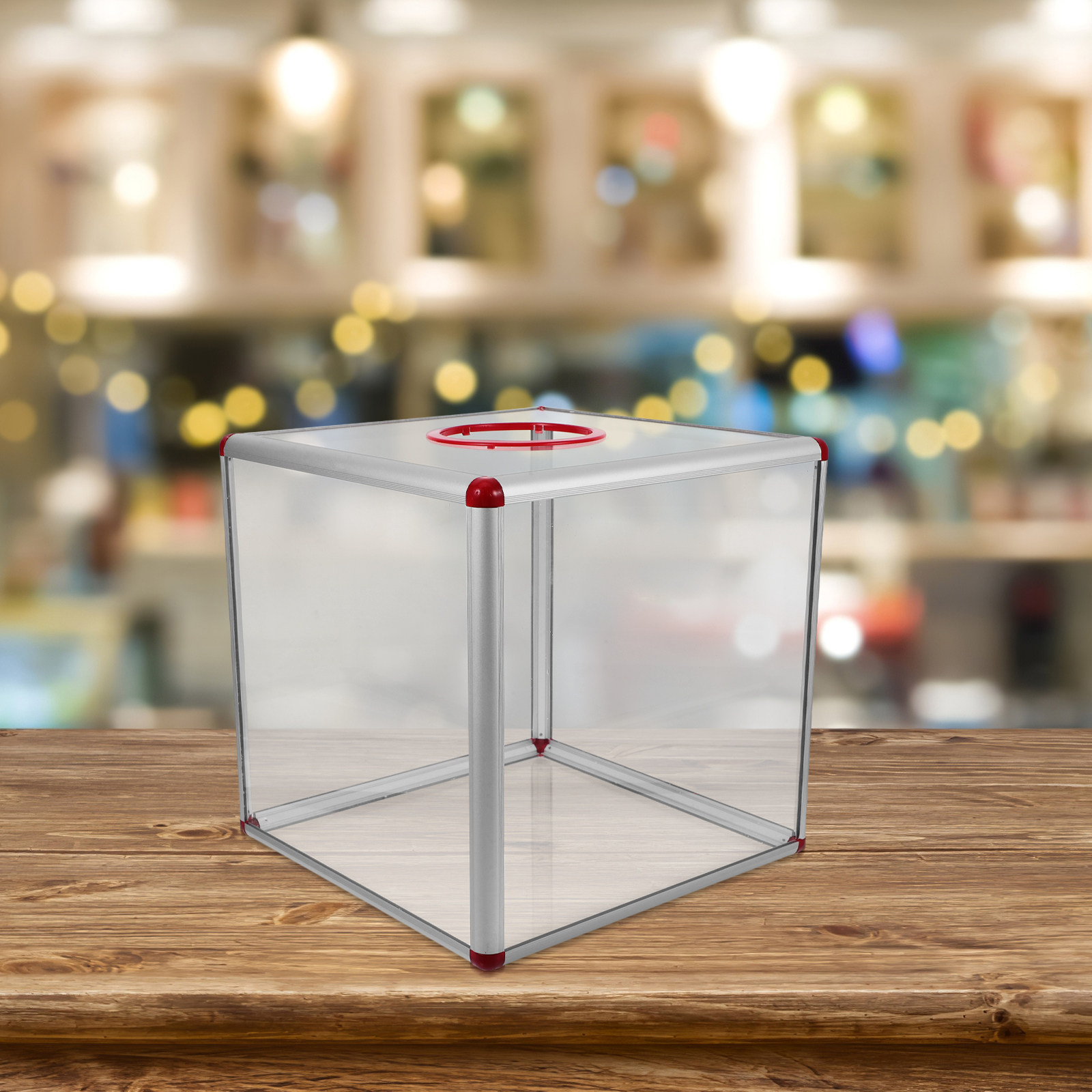 Event Party Box - Large Clear Acrylic Raffle Box Transparent