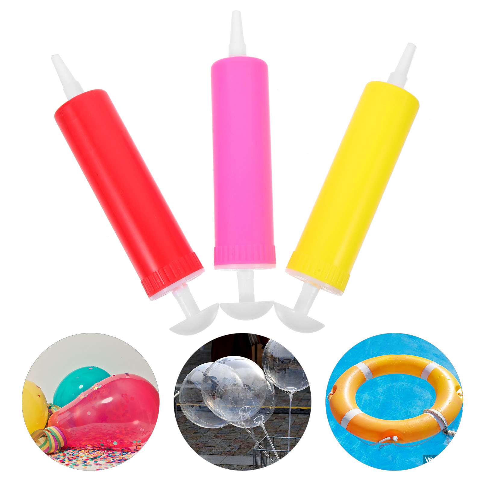 Balloon Pump Hand - 10Pcs Versatile Manual Balloon Pump Plastic