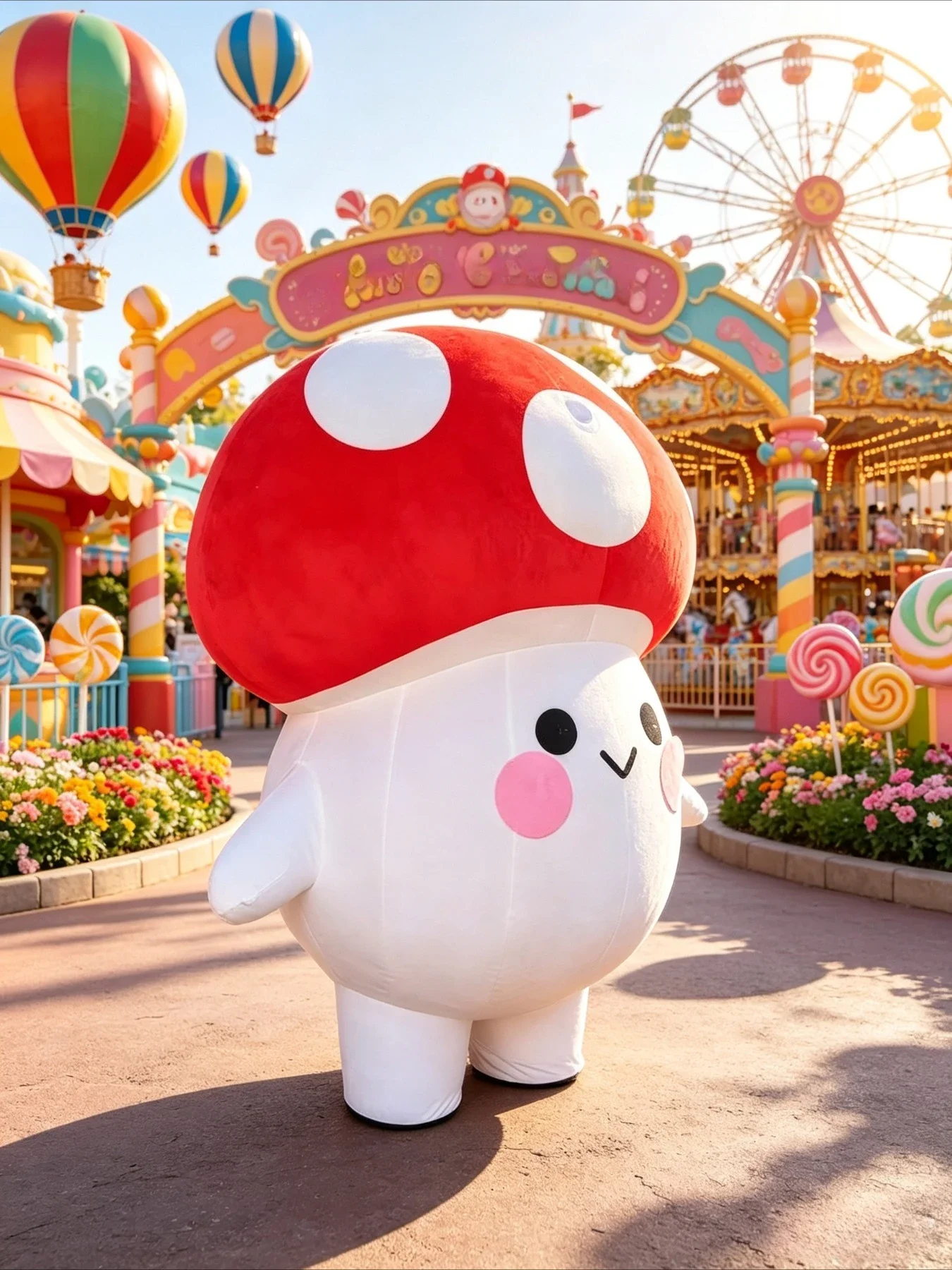 Inflatable Mushroom Mascot Cos - огляд і ціна Event Party
