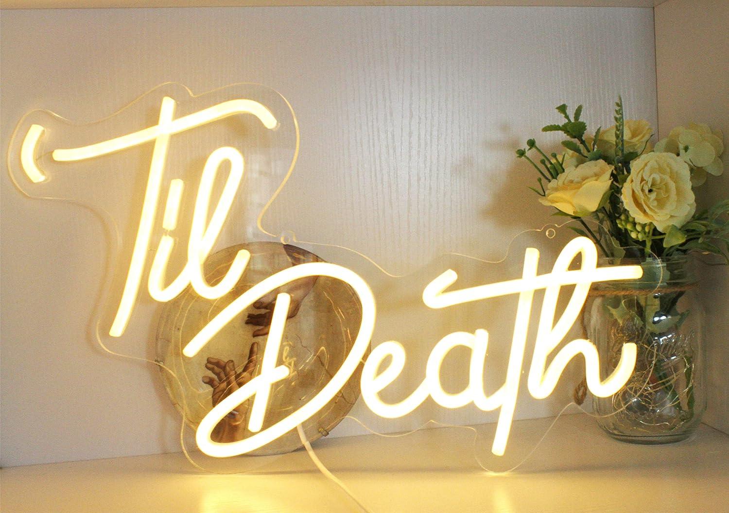 Til Death Neon Signs USB Dimma - огляд і ціна Neon Sign Party