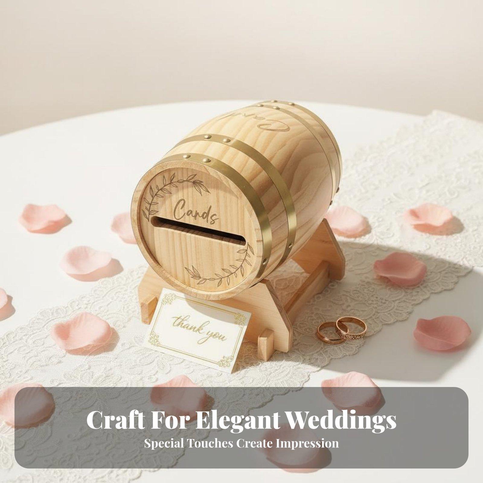 Large Wooden Card Box with Slo - огляд і ціна Event Party Box