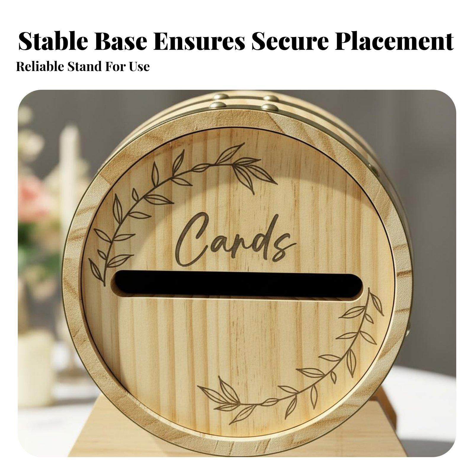Large Wooden Card Box with Slo - огляд і ціна Event Party Box