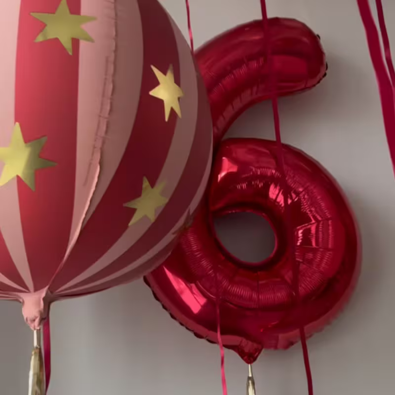 3pcs Red Carnival Number Ballo - огляд і ціна Balloon Pump Hand