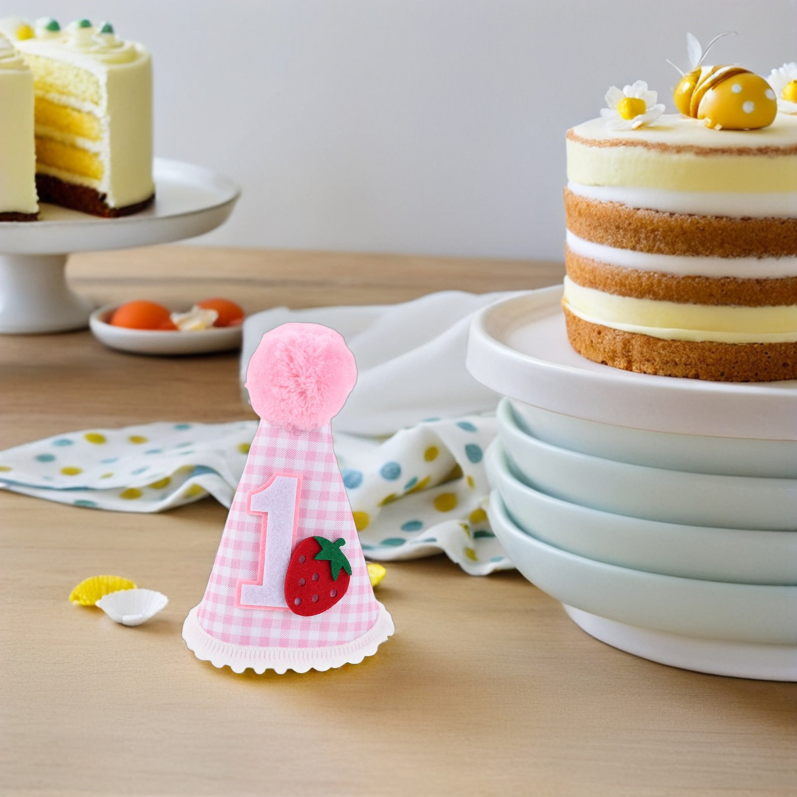 Strawberry First Birthday Hat  - огляд і ціна Party Hat Cone