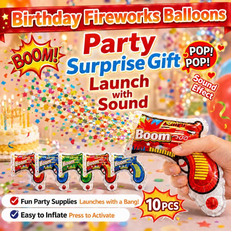 10PCS Party Popper Balloon Gun - огляд і ціна Confetti Cannon Tube