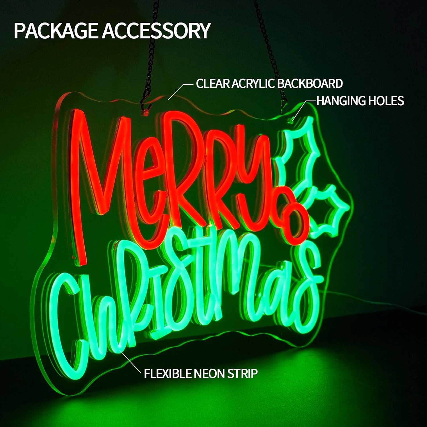 Merry Christmas Neon Sign LED  - огляд і ціна Neon Sign Party