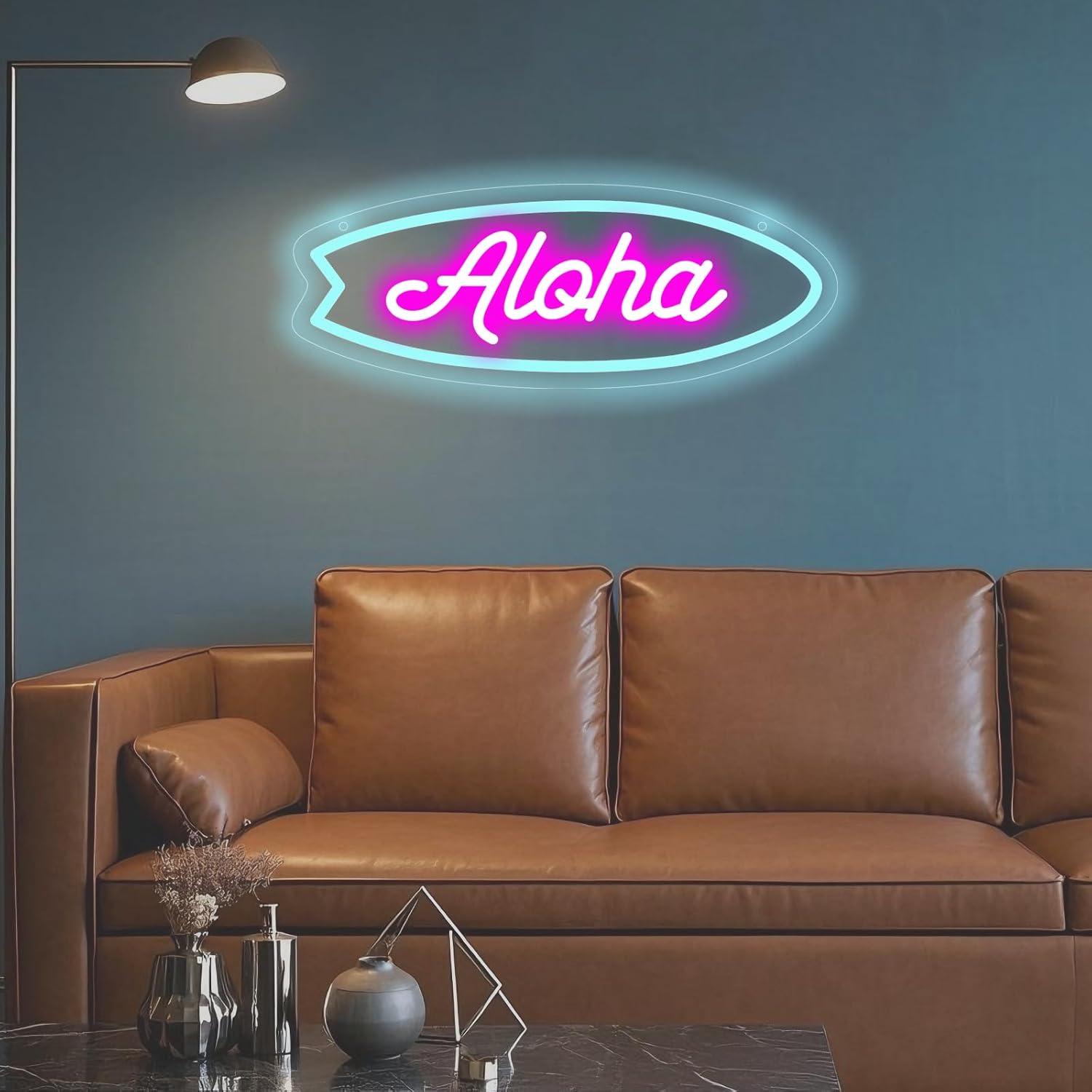 Aloha Surfboard Neon Sign Trop - огляд і ціна Neon Sign Party