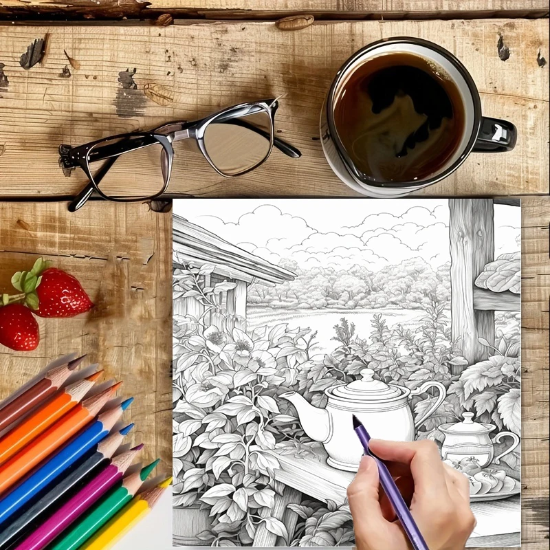 Tea In The Gardens Coloring Bo - огляд і ціна Supply Event