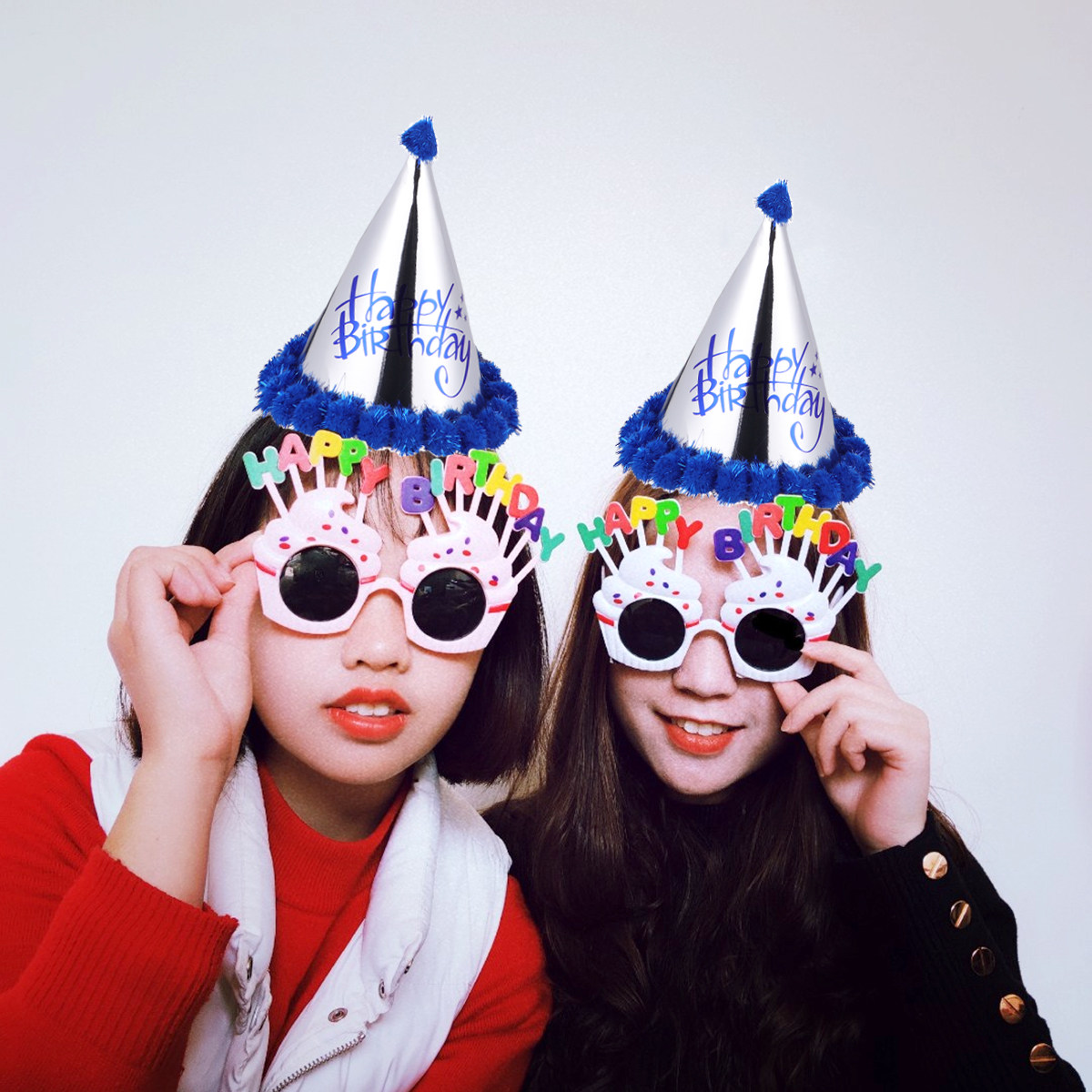 5Pcs Laser Foil Paper Pompon B - огляд і ціна Party Hat Cone