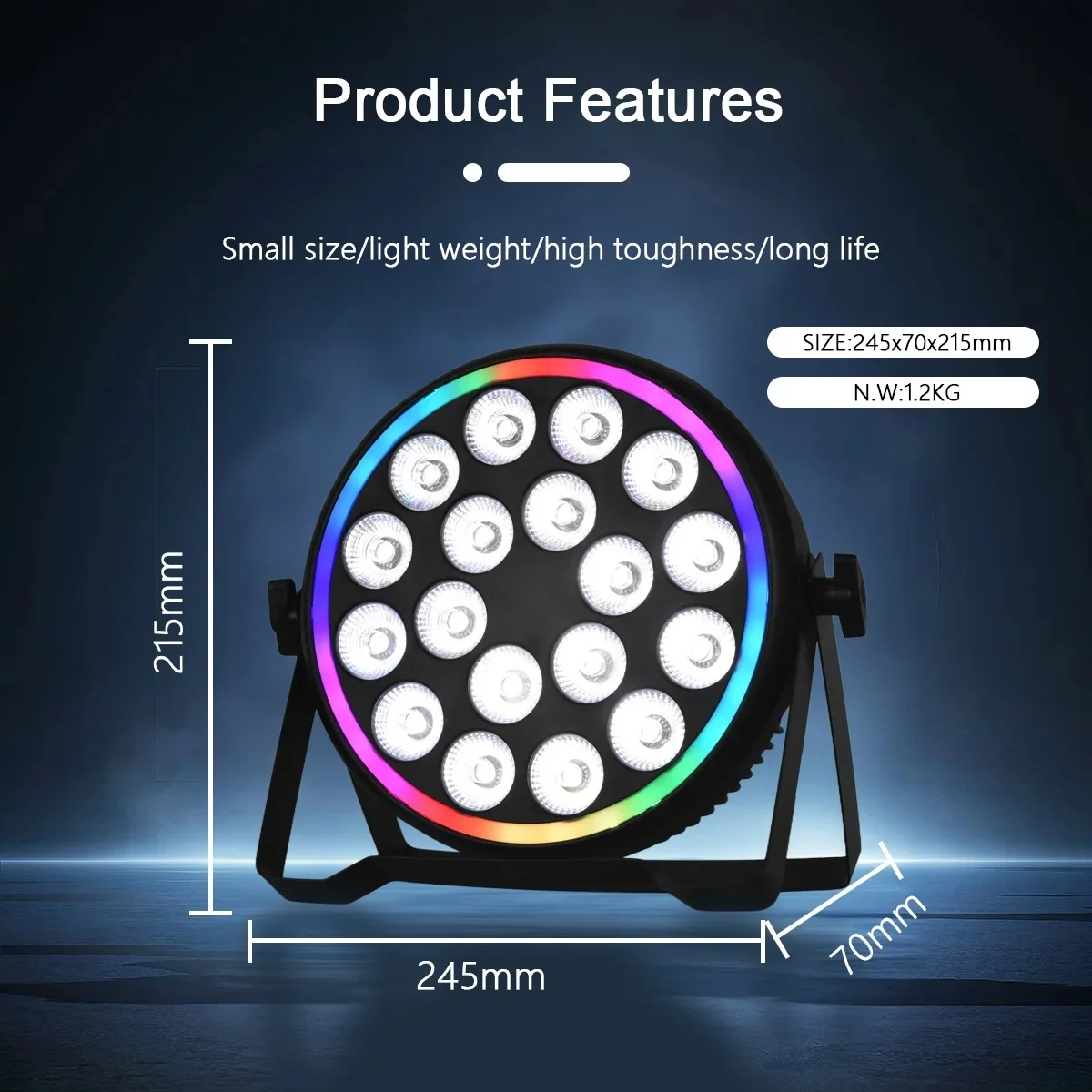 180W RGBW 4In1 LED Par Lights  - огляд і ціна Event & Party Supply